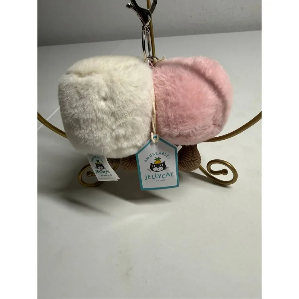 NWT Jellycat Amuseables Pair Of Marshmallows Bag Charm